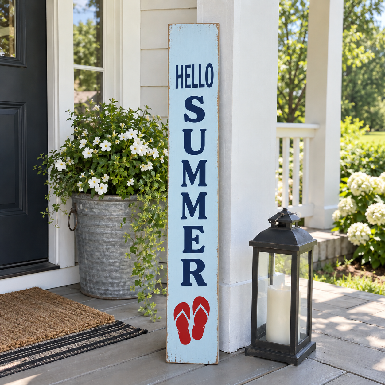 Summer farmhouse porch sign