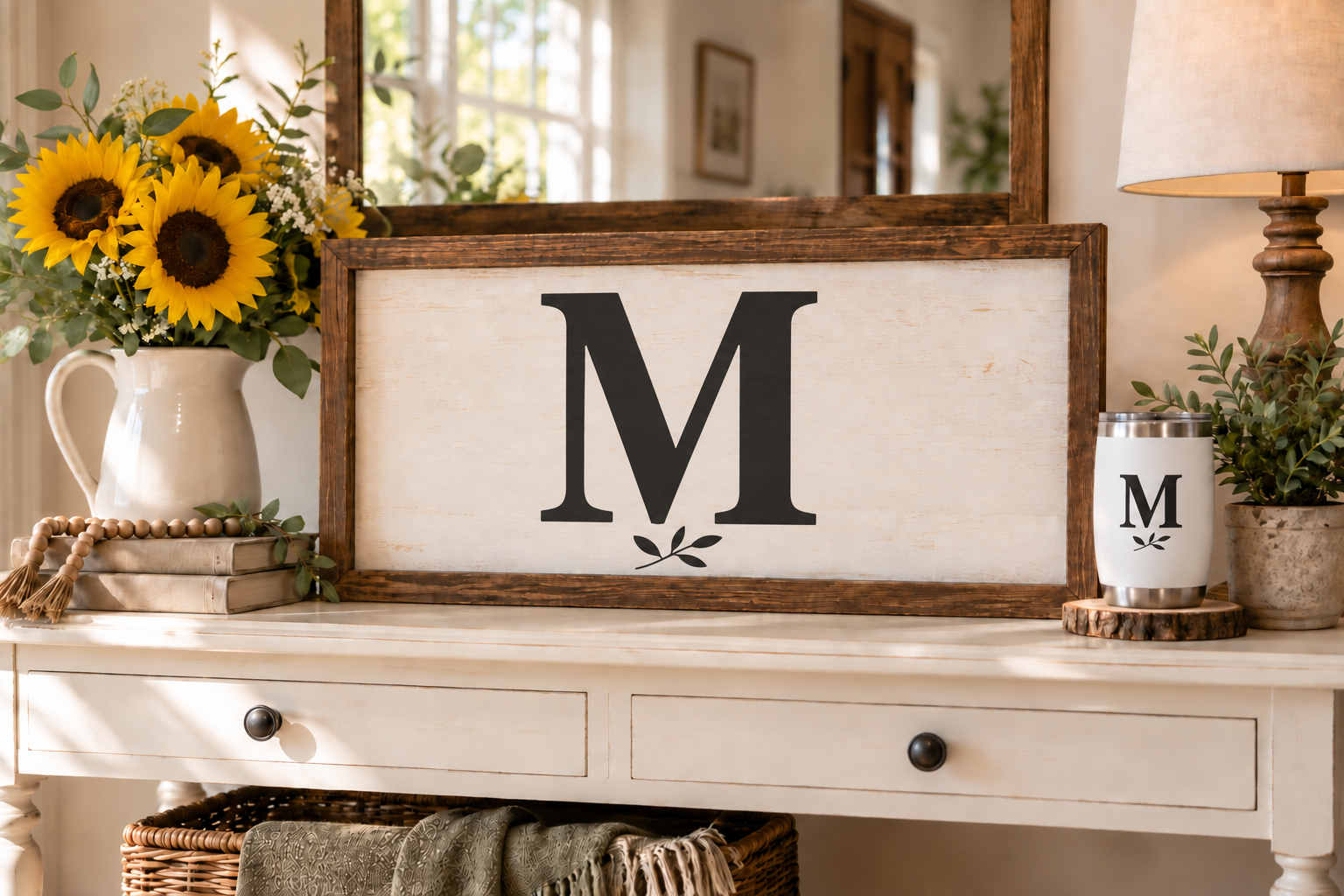 Example custom name farmhouse crafts