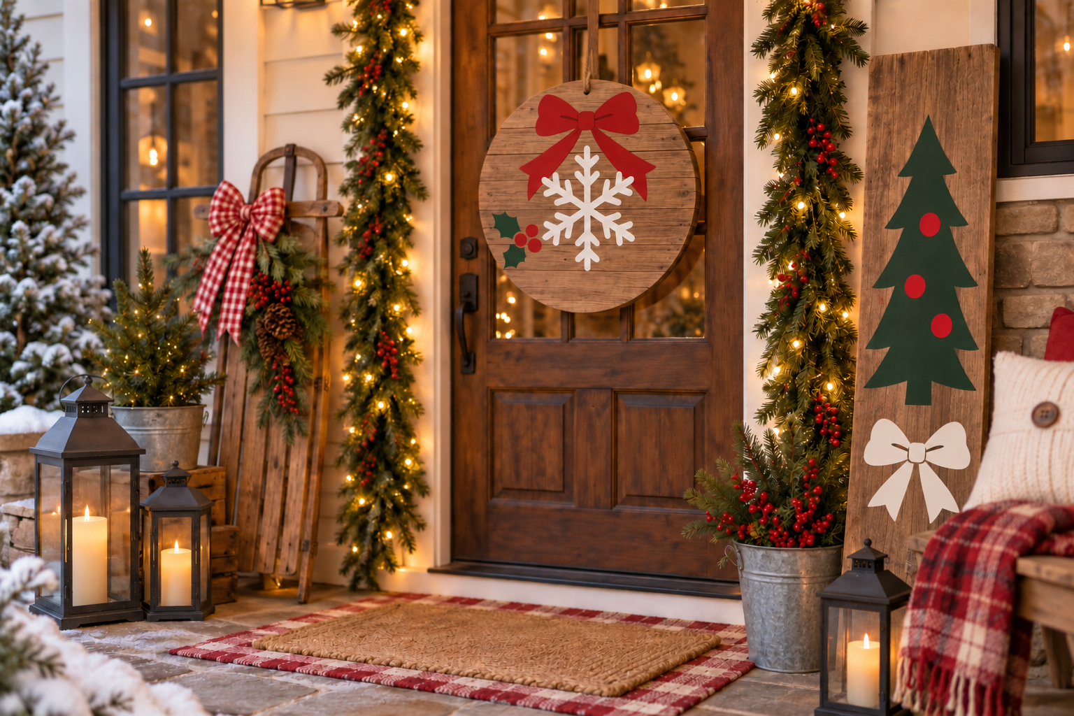 Example holiday farmhouse crafts