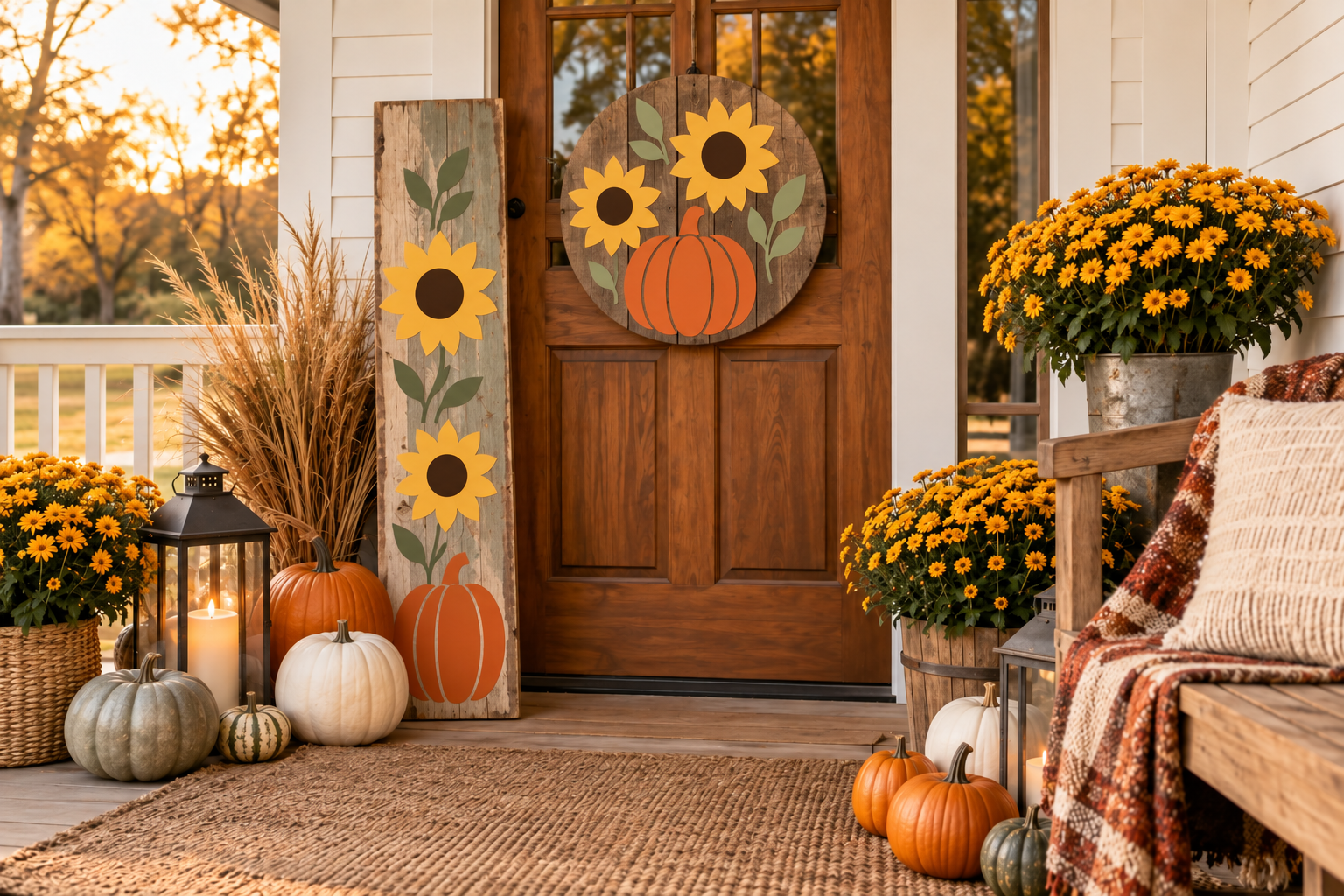 Example seasonal farmhouse crafts